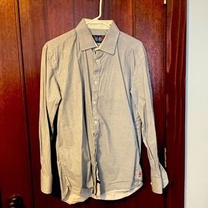 English Laundry Patterned Button Down Party Dress Shirt